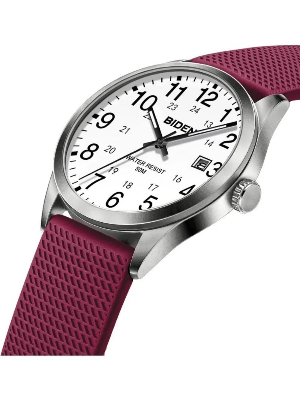 Men's Purple Analog Quartz Unisex Medical Professionals Waterproof Nurse Watch